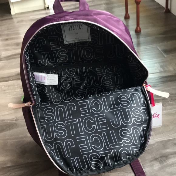 🌟 HOST PICK!🌟 JUSTICE girls purple sparkle backpack - NEW with tags - Picture 10 of 13